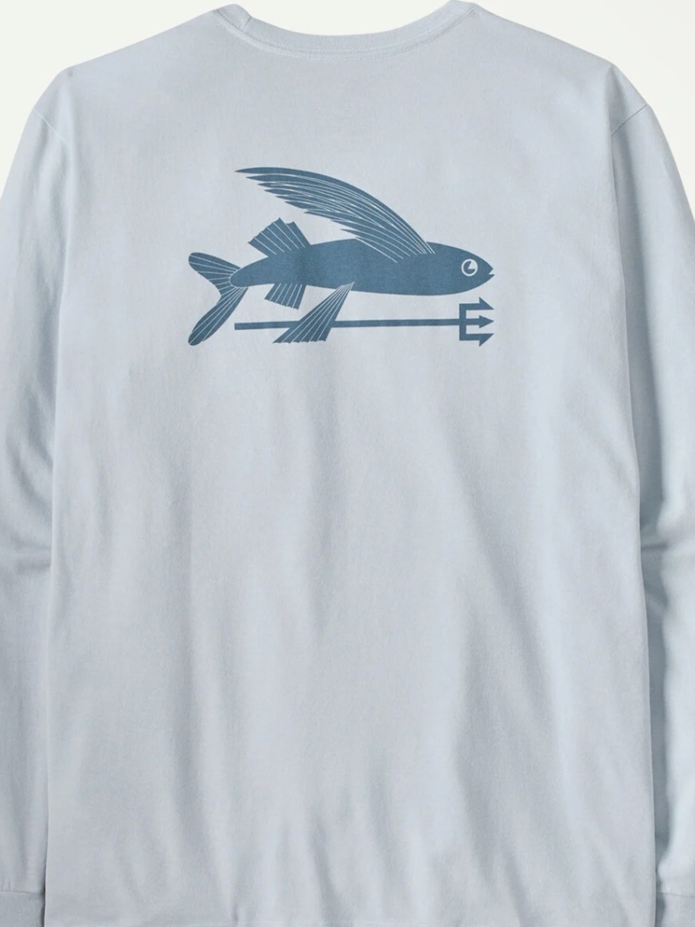 Patagonia tie dyeSea Flying Fish Long Sleeve Shirt - Light Blue by! M